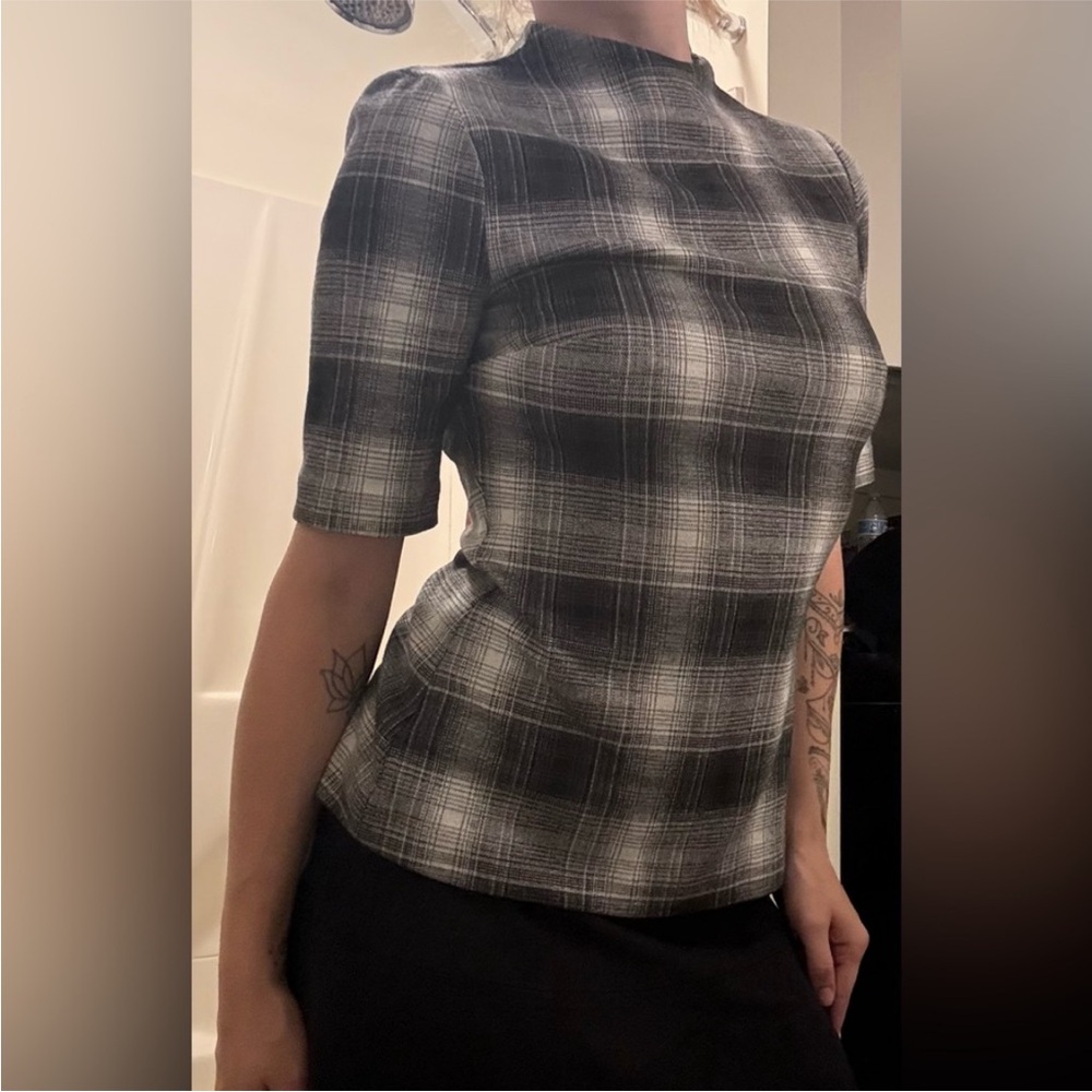 Halogen plaid short sleeve - Picture 7 of 7